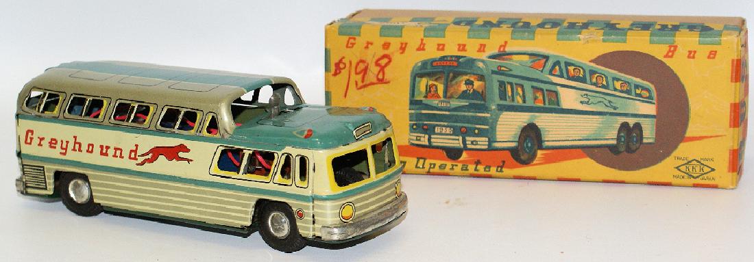 tin toy greyhound bus