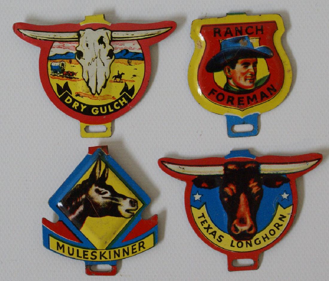 1950's RAISIN BRAN Post Cereal Premium Tin ROY ROGERS (1 of 2)