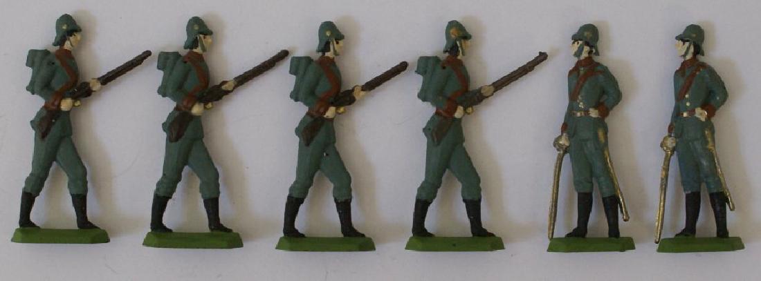 6 French Military Lead Hand Painted Toy Infantry (1 of 1)