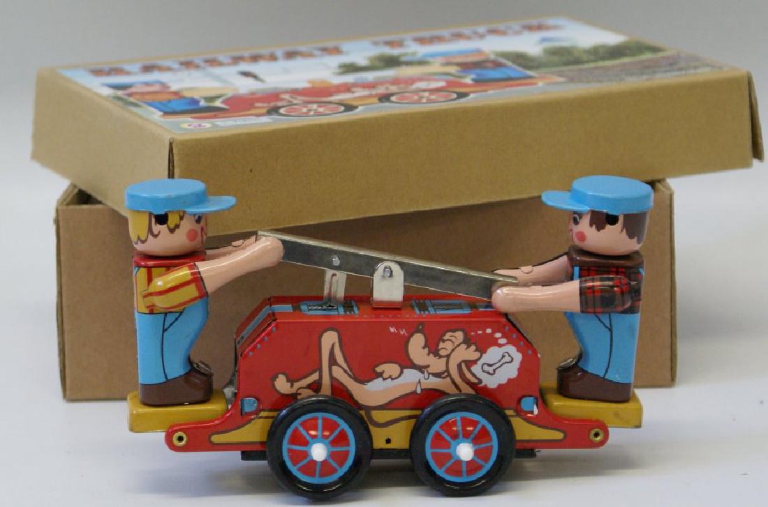 Tin Wind up RAILWAY TRUCK # MS 351, mint in original (1 of 2)