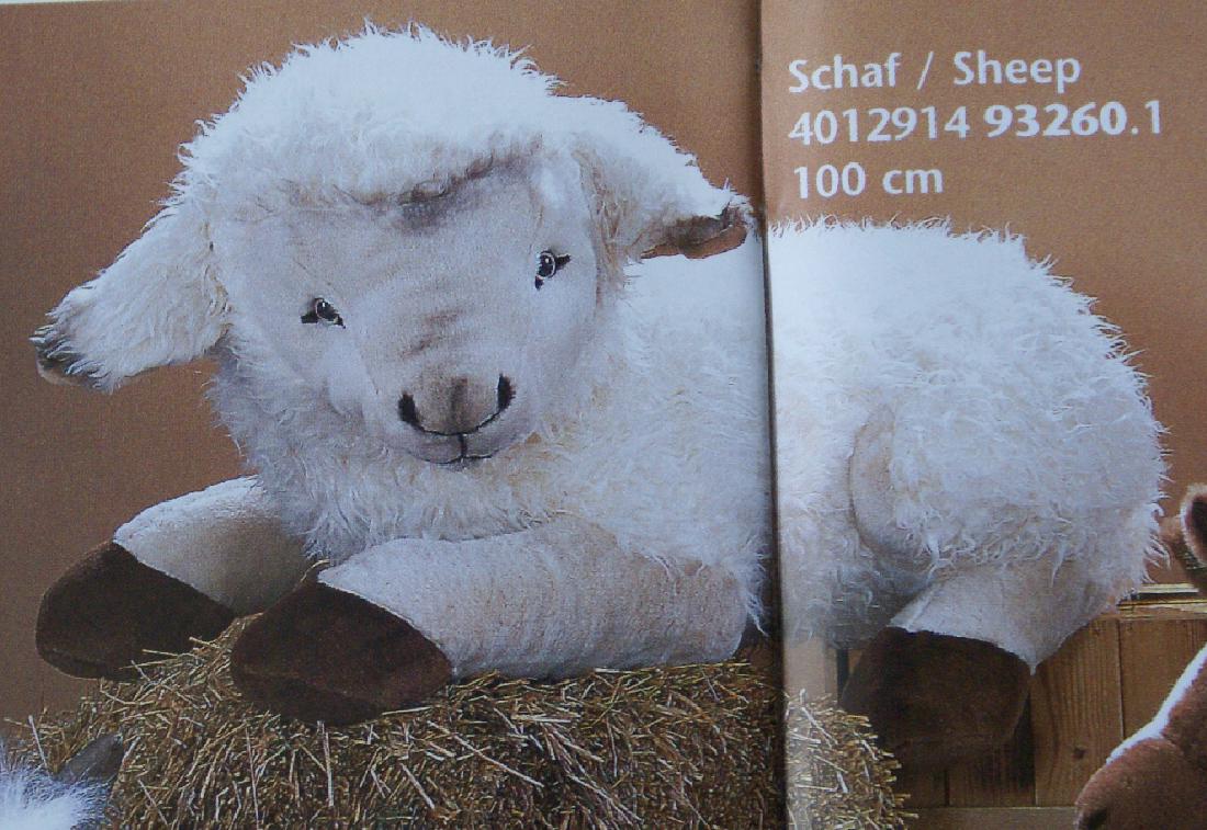 Adorable Sonni (Germany) Plush Stuffed 39-1/2" Sheep (1 of 1)