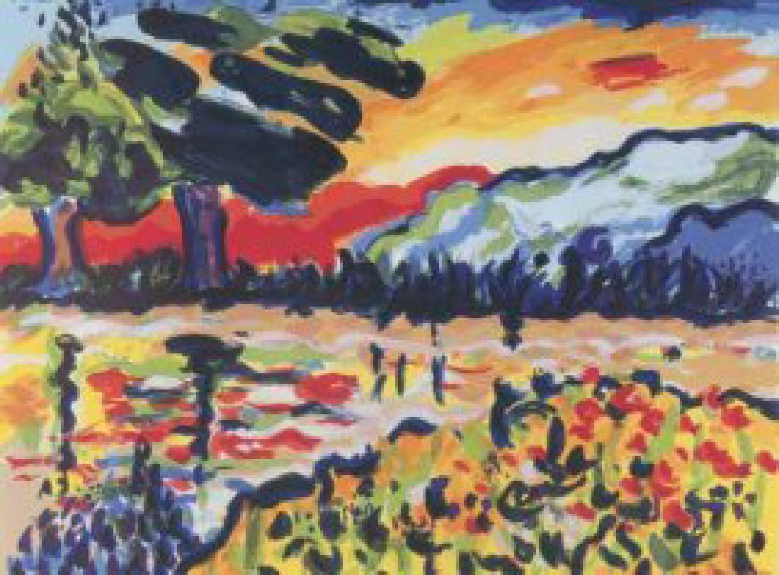 Yehouda Chaki (Israel/Canada, 1938 -REFLACTION original: Yehouda Chaki (Israel/Canada, 1938 - ) "reflaction" original serigraph 1977 signed and #.size 30 x 37 inches THIS IS HIS RECENT WORK *** Biography*** With a career that has included over eighty-five o