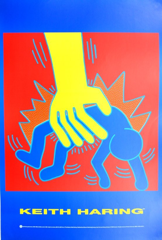 KEATH HARING UNTITLED JUNE 3 1984 PUBLISHED BY TE MEU: KEATH HARING UNTITLED JUNE 3 1984 PUBLISHED BY TE MEUES CO., NEW YORKPRINTED IN GERMANY SIZE36 X 23.1/2EXTRIMLY RARE