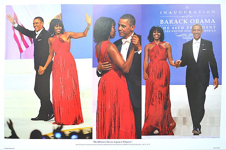 INAGURATION Barak Obam inaguration: Barak Obama and Michelle Obama "Inaguration Of the 44TH Presidant OE THE United State OF America" Washington DC. -poster size 24x36 inches ( perfect for ready made from}.
