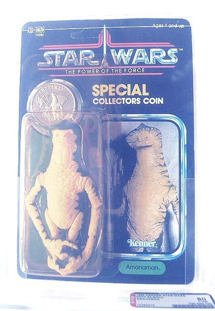Star Wars 1985 AMANAMAN POTF Last 17 AFA 80/85/85 Y-NM: .FOR sale is Vintage Kenner Star Wars 1985 AMANAMANPOTF Last 17 AFA 80/85/85 Y-NM high grades UNPUNCHED nice bubble ..PICTURED Exact Item You will ReceiveGreat addition for STAR WARS collector Payment