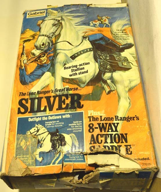 GABRIEL "THE LONE RANGER'S GREAT HORSE SILVER W/ SADDL (1 of 2)