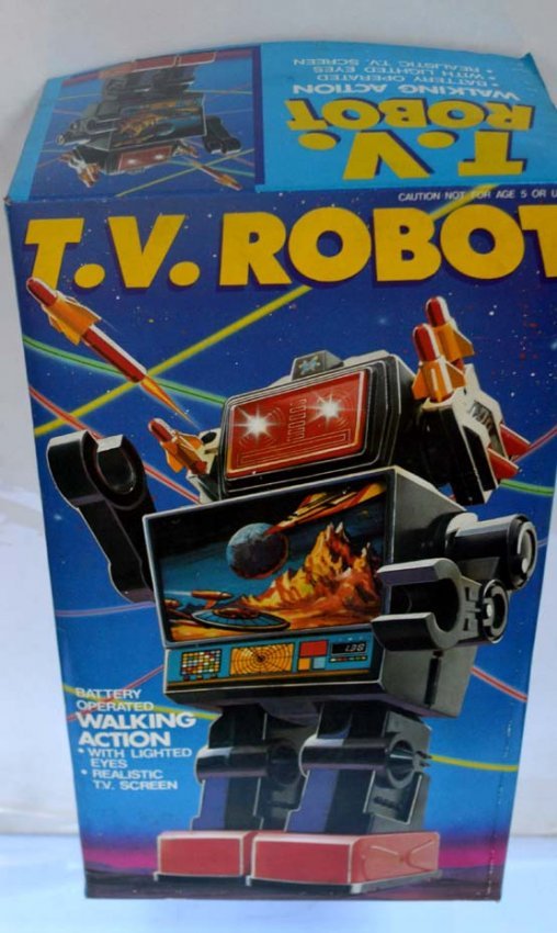 BATTERY OPERATED T.V. ROBOT (1 of 1)