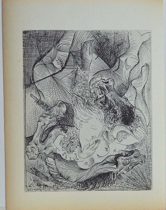 PICASSO "GODDESS" ETCHING LITHO PRINTED BY MOURLOT (1 of 1)