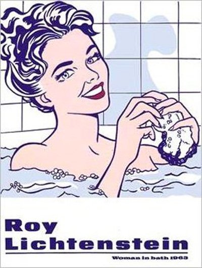 ROY LICHTENSTEIN "WOMAN IN THE BATH": ROY LICHTENSTEIN "WOMAN IN THE BATH". MEASURES AT 32 X 24