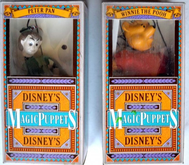2 DISNEY'S MAGIC PUPPETS "PETER PAN" & "WINNIE THE POOH (1 of 1)