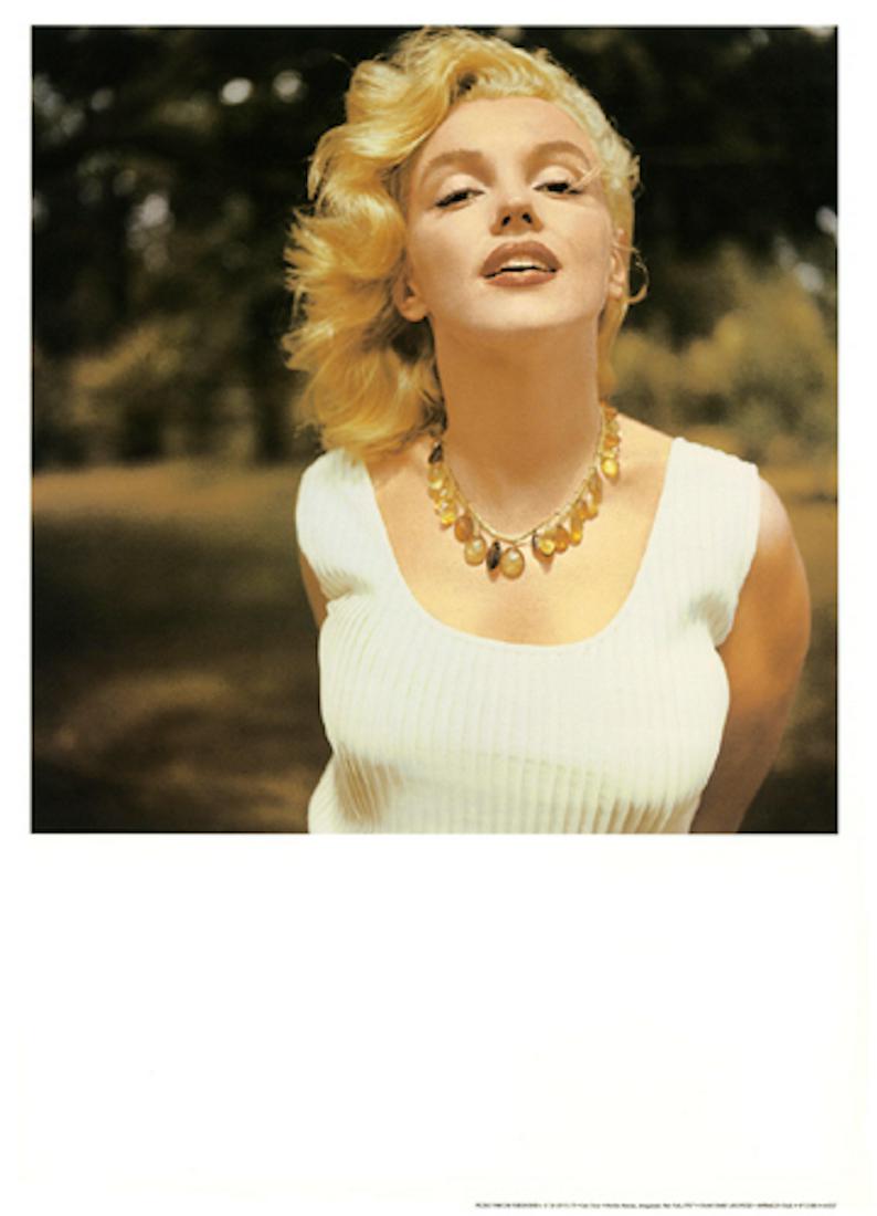 Sam Shaw - "Marilyn Monroe, Amagansett, NY 1957 (Amber Necklace): Sam Shaw - "Marilyn Monroe, Amagansett, NY 1957 (Amber Necklace), limited stock, 27.5 x 19.6, very good condition
