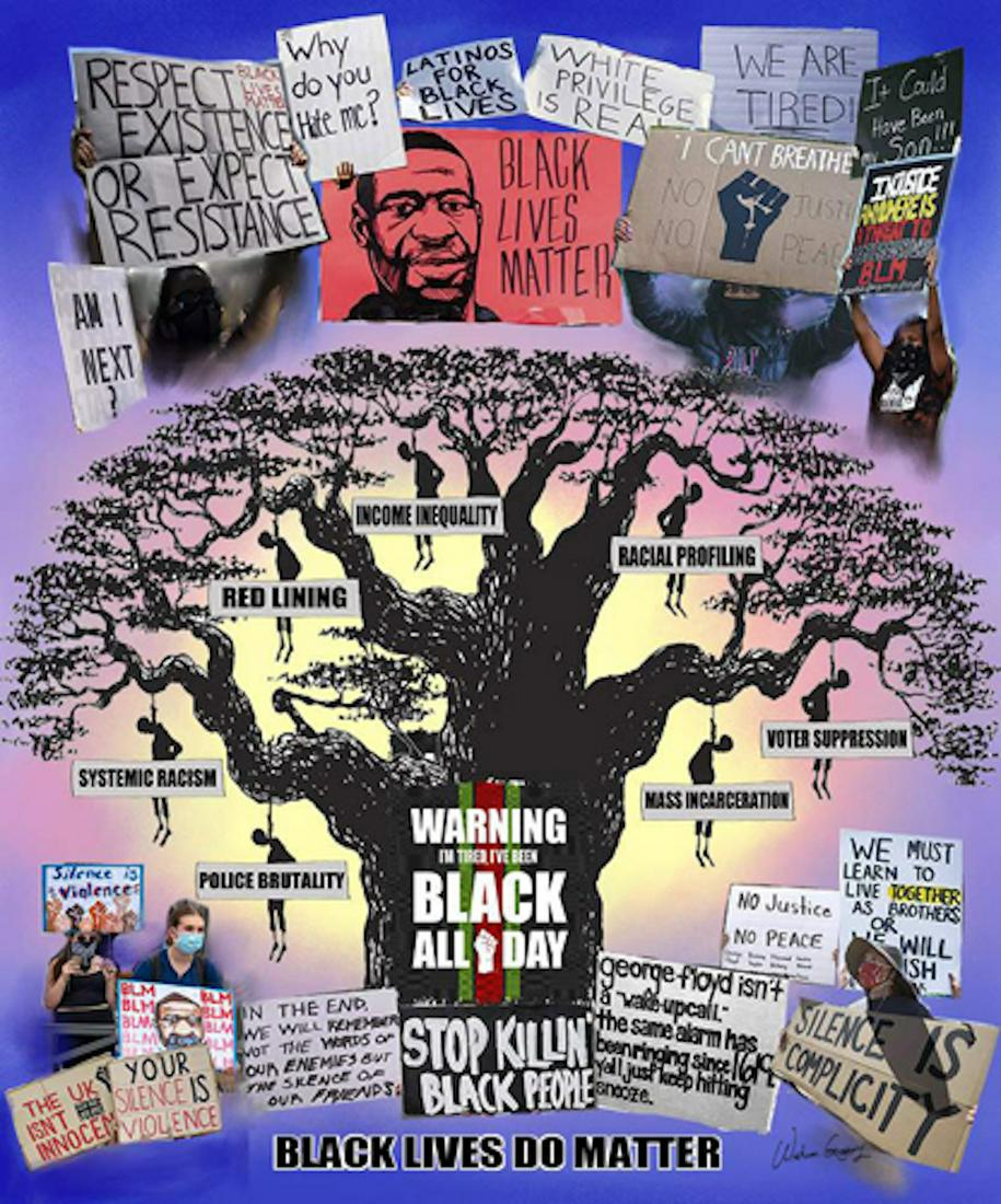 Wishum Gregory - "Black Lives Do Matter": Wishum Gregory - "Black Lives Do Matter", 24 x 20, very good condition