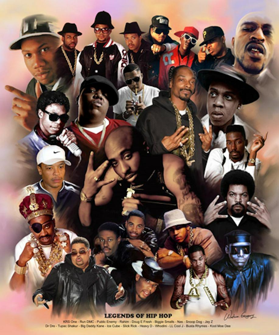 Wishum Gregory - "Legends of Hip Hop": Wishum Gregory - "Legends of Hip Hop", 24 x 20, very good condition