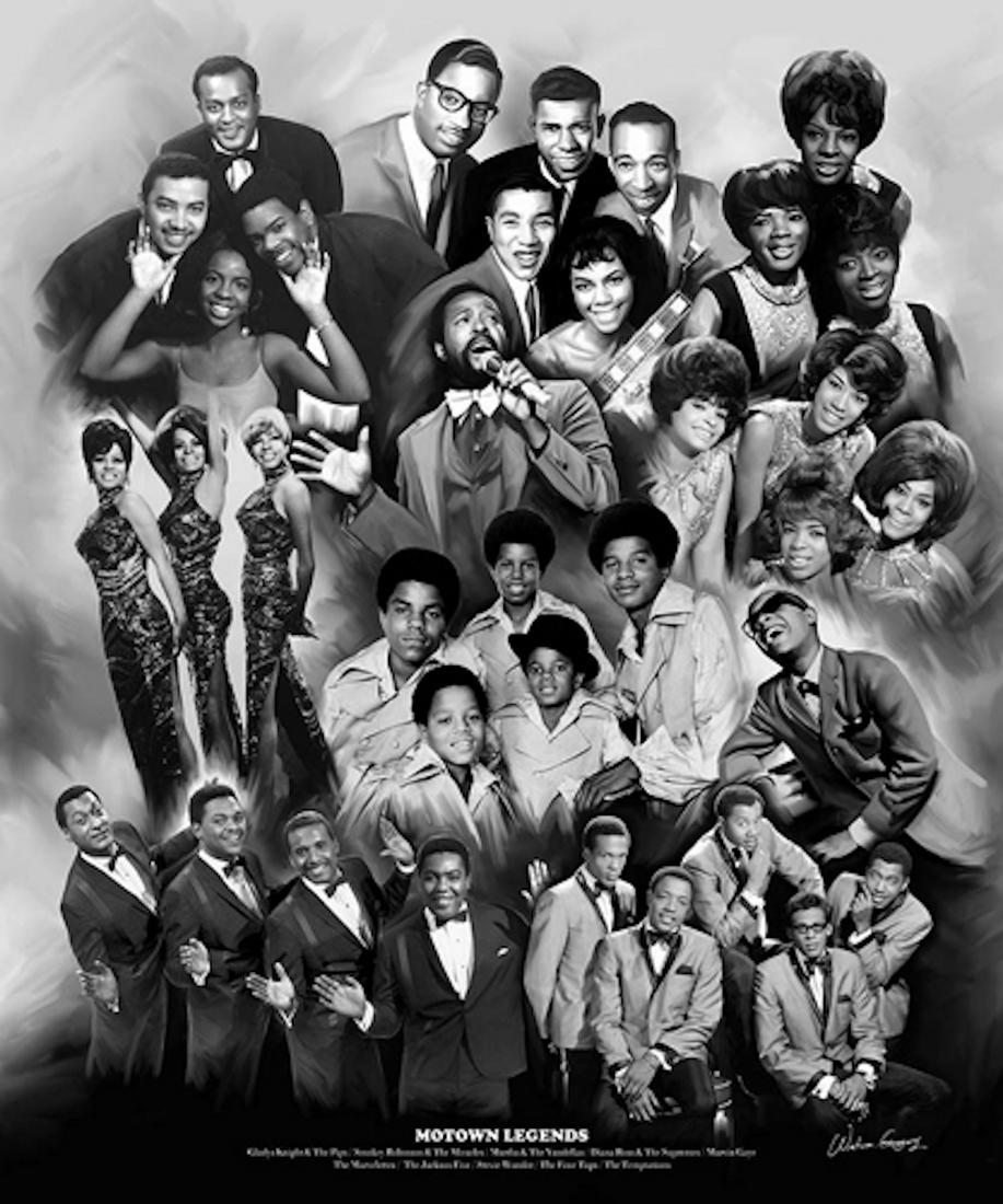 Wishum Gregory - "Motown Legends": Wishum Gregory - "Motown Legends", 24 x 20, very good condition