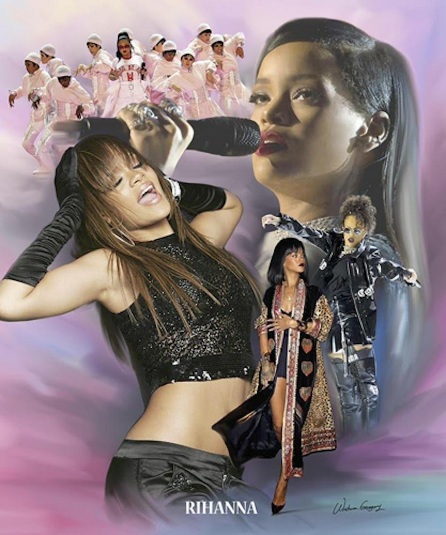 Wishum Gregory - "Rihanna II": Wishum Gregory - "Rihanna II", 24 x 20, very good condition