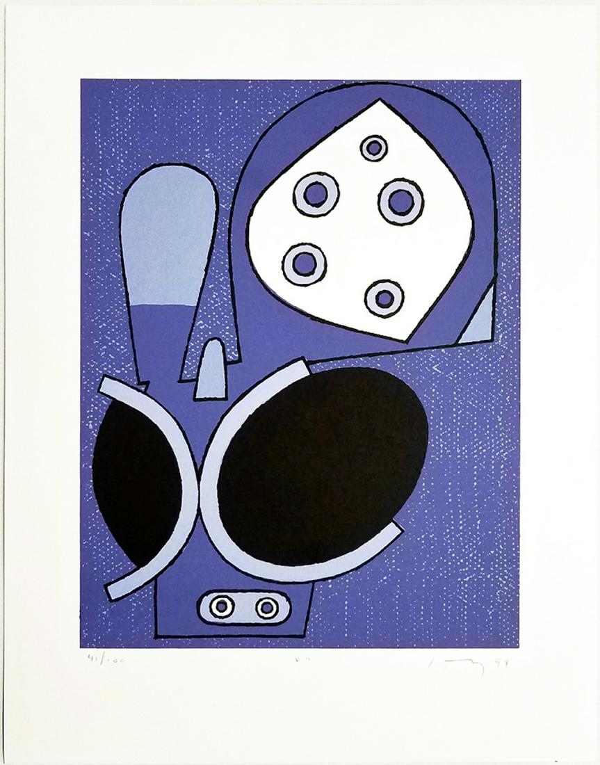 David Storey - "V.4": David Storey - "V.4", 1999 screenprint signed & numbered #41/100, 22 ¾ x 17 ½ inches, very good condition