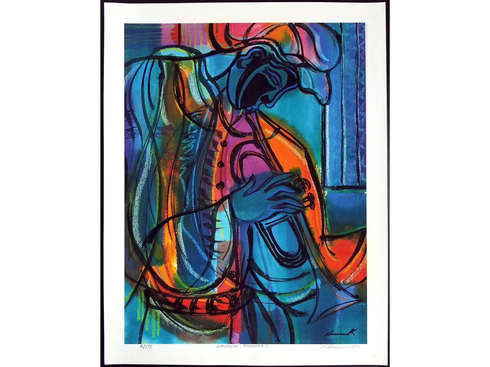 James Denmark Musical Thunder Signed Lithograph #2 of 175 (1 of 3)
