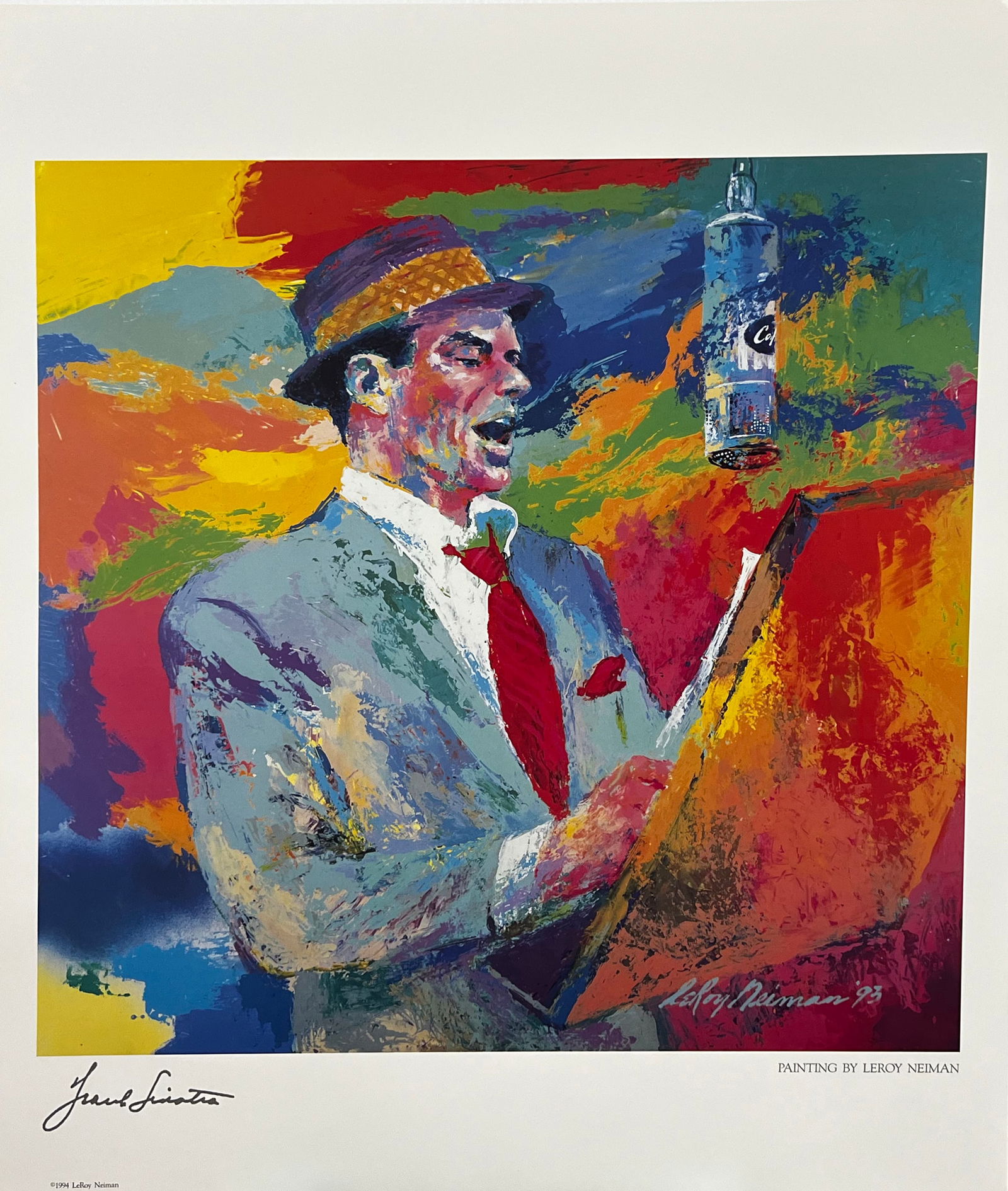 Leroy Neiman - "Frank Sinatra" (1 of 1)