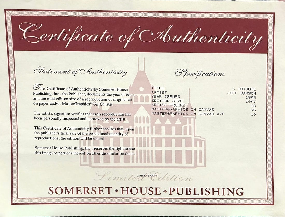 Jeff Barson - "A Tribute" (1 of 2)