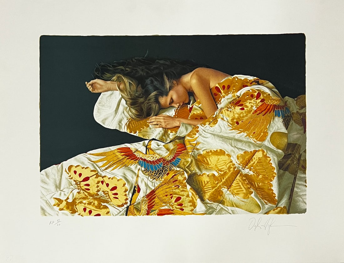 Douglas Hoffman - "Gold and Silk": Douglas Hoffman - "Gold and Silk", Artist Proof lithograph, 59/60, signed by the Artist, approx 26 x 20.5 inches, very good condition