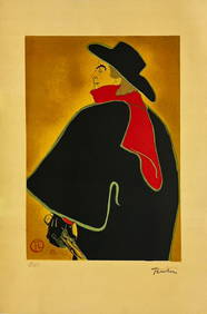 Henri de Toulouse-Lautrec Aristide Bruant 1982 Numbered Lithograph ed. 275 (1 of 2)