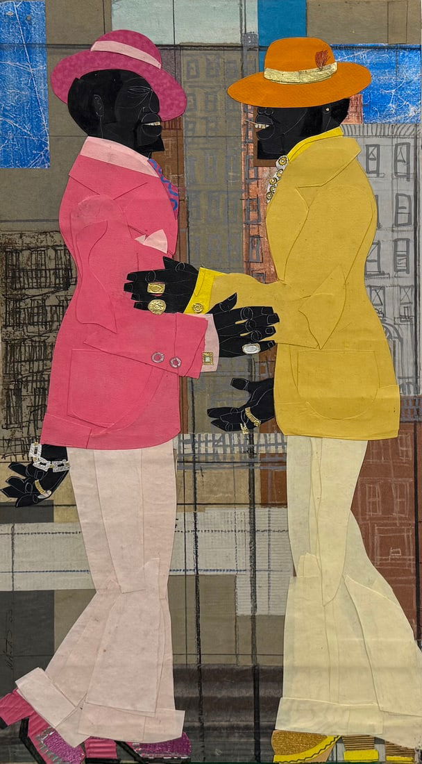 Willie Torbert Original Artwork - "Brothers Ballin'" on Board (1 of 4)