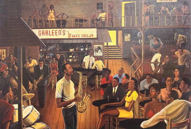 Ernest Watson - "Jazz From The Cellar" (Stretched Canvas Transfer)