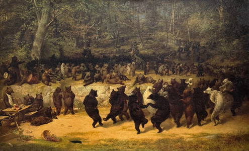 William Beard - "The Bear Dance" (Stretched Canvas Transfer)