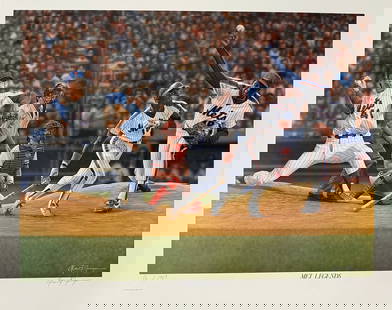Alan Zuniga - "Met Legends": Alan Zuniga - "Met Legends". Artist's Signed Limited Edition Offset Lithograph. 1990. 28 x 22. Excellent condition