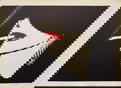 Gruau Rene - "The Blue Hour": Gruau Rene - "The Blue Hour". Artist Signed Lithograph, with inscription "to Michel." 32 x 25. Excellent condition