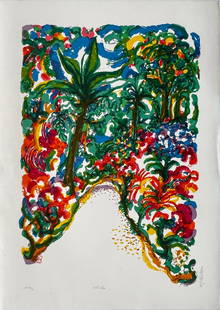 Ronald Julius Christensen - "Wild Path": Ronald Julius Christensen - "Wild Path". Lithograph. Artist Proof. Colorful. Hand signed and numbered by the Artist. 1980. 22 x 30. Excellent Condition