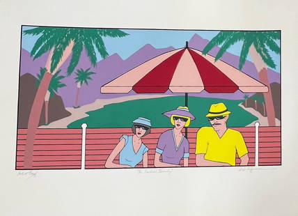 B.B. La Femme - "The Nuclear Family": B.B. La Femme - "The Nuclear Family", Artist Proof Lithograph, hand signed and titled by Artist, approx 30 x 22, very good condition