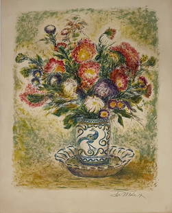Ira Moskowitz - "Floral Still Life II": Ira Moskowitz - "Floral Still Life II". Artist Proof Pencile Signed Lithograph. Excellent condition. 22 x 29.5