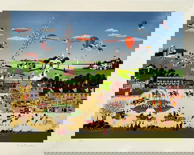 Nicky Watanabe - "Presidents Parade" Signed Serigraph: Nicky Watanabe - "Presidents Parade" Signed Serigraph. Signed Serigraph. Hand/Pencil and Numbered Serigraph Edition 300. 37 x 29. Excellent Condition