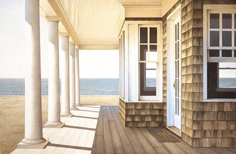 Daniel Pollera - Hampton Porch (Limited Edition): Daniel Pollera - Hampton Porch (Limited Edition). Signed & numbered giclee ed. 350. These are the last copies of these limited editions signed by the late Daniel Pollera. Some light handling wear in w