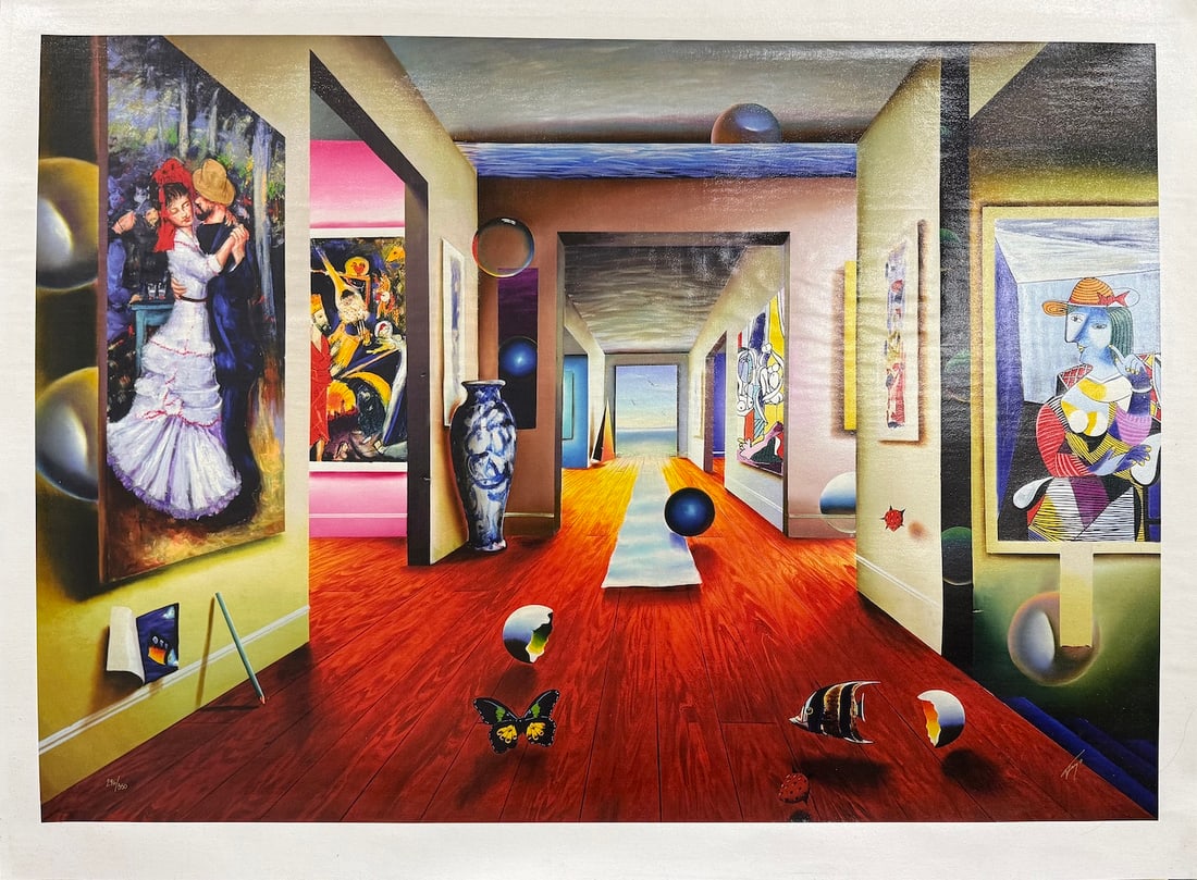 Ferjo - "The Dance": Ferjo - "The Dance". Signed and Numbered Limited Edition Giclee on Canvas. Numbered 296/350. Circa 2001. Comes with a Certificate of Authenticity. 29 x 38. Excellent condition