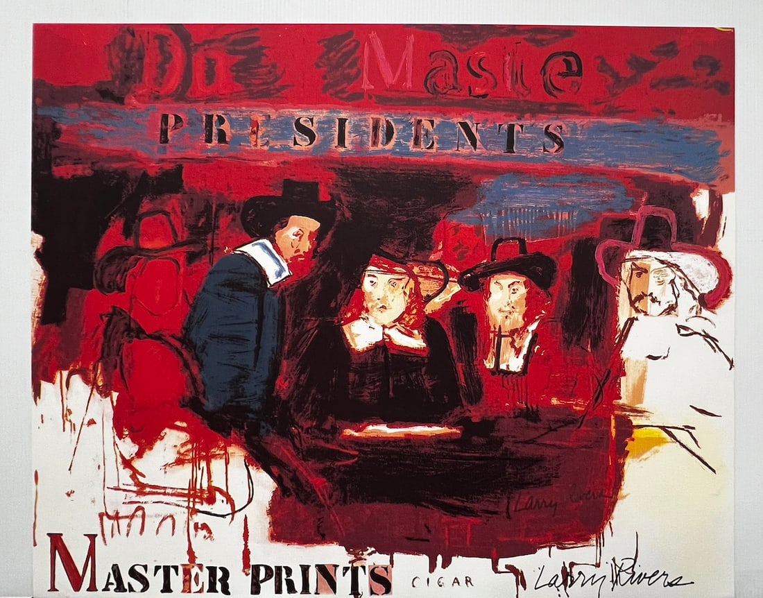 Larry Rivers - "Dutch Masters, President": Larry Rivers - "Dutch Masters, President". Lithograph, 1991. Signed. 31.5 x 25. Excellent Condition