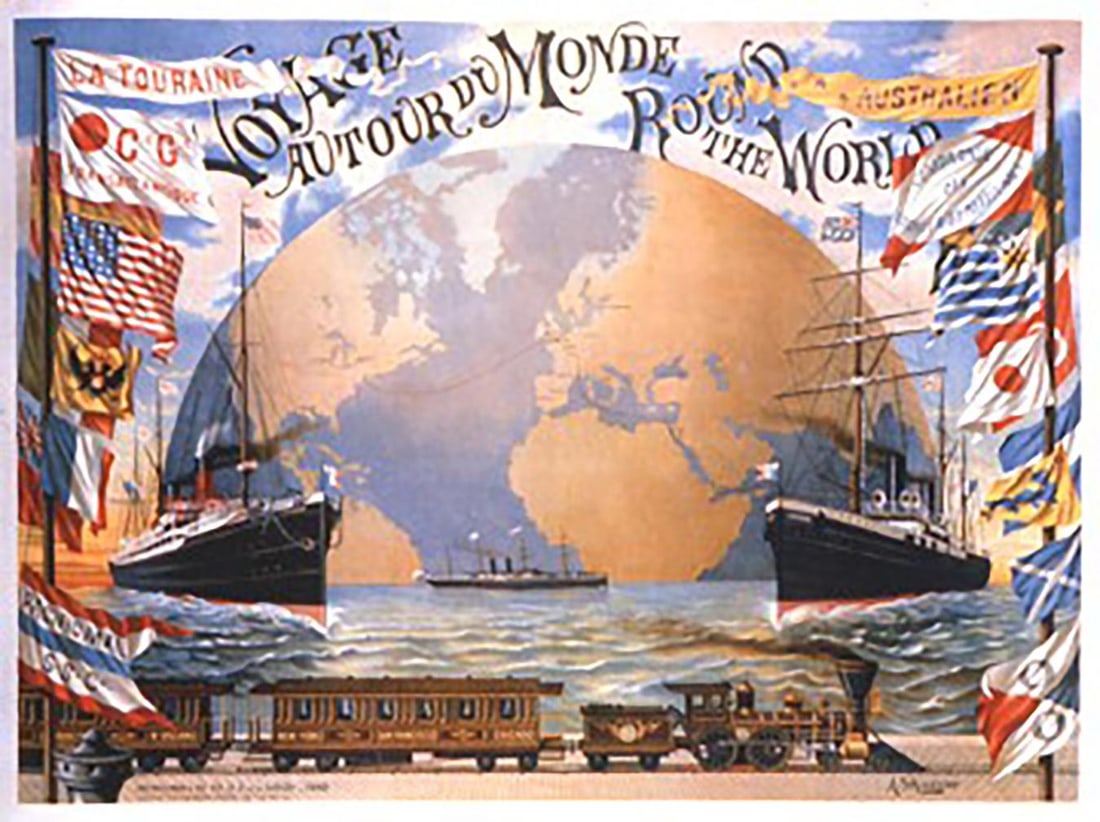 A. Schindeler - "Voyage Around the World (Oversize Lithograph) (1 of 5)