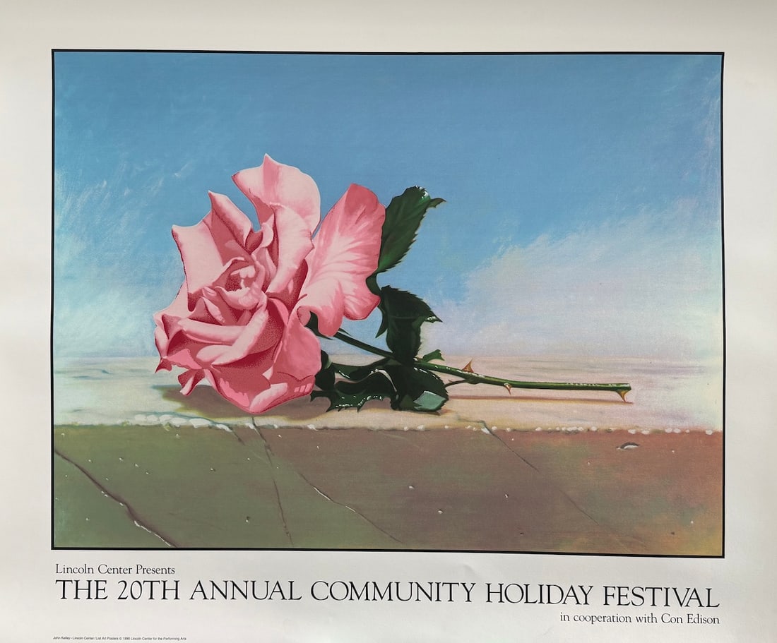 John Kelley - "Andalucia Rose, 1990": John Kelley - "Andalucia Rose, 1990". Lithograph. Lincoln Center for the Performing Arts. 33 x 40. Excellent condition