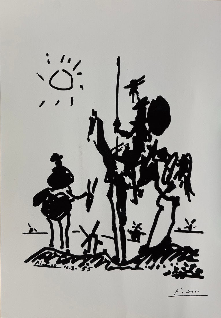 After Picasso - "Man of Lamancha" (Giclee) (1 of 1)