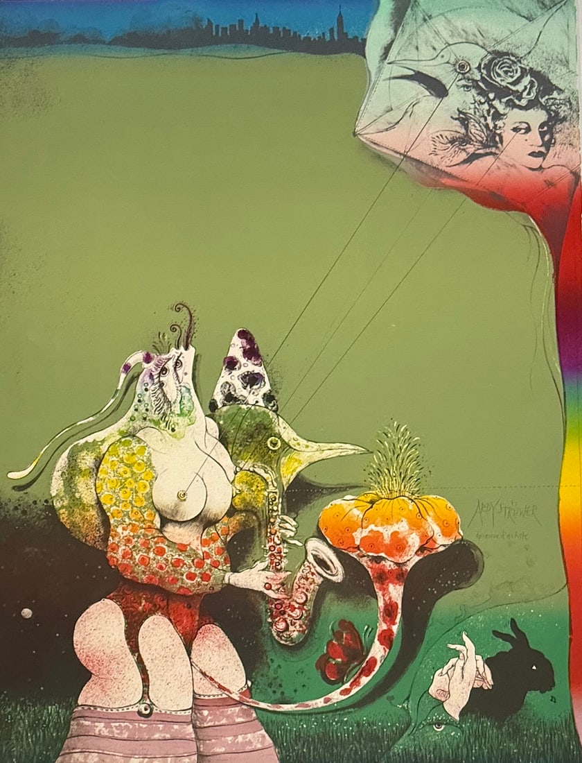 Ardy Struwer - Untitled Color Lithograph (1 of 2)