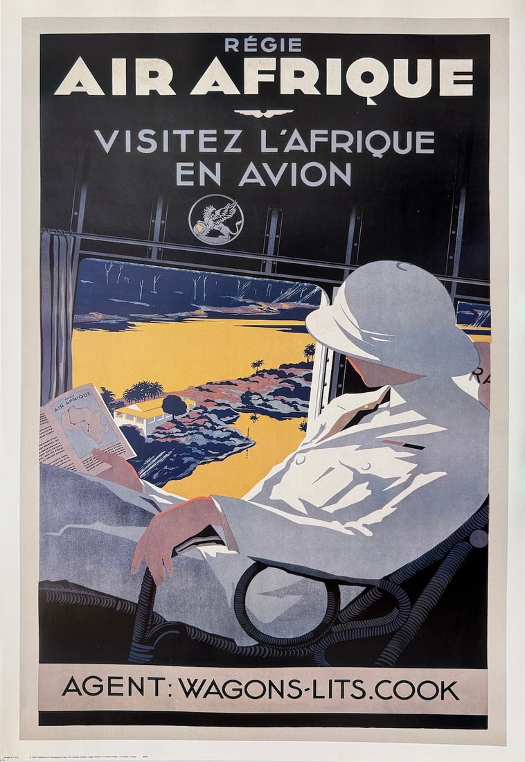 "Air Afrique" Vintage Advertising Poster (1 of 3)