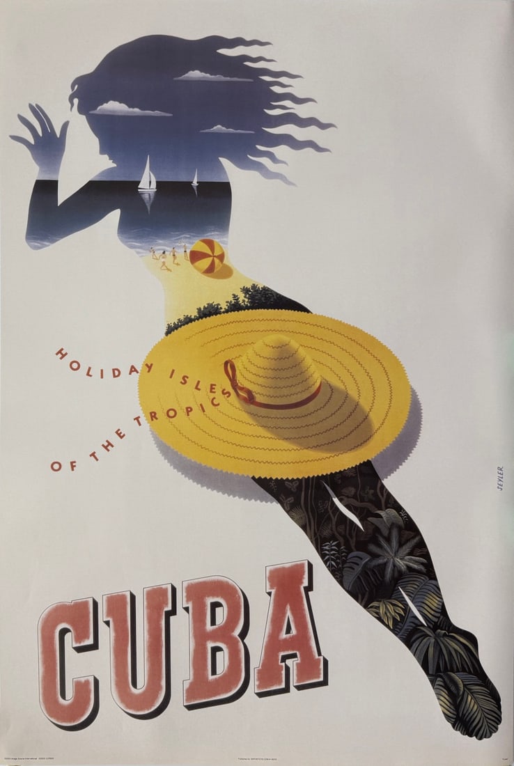 "Cuba" Vintage Advertising Poster (thin paper) (1 of 3)