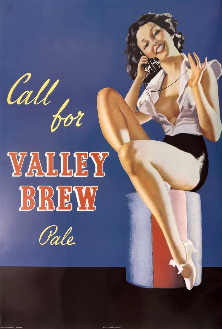 "Valley Brew" Vintage Advertising Poster (thin paper) (1 of 3)