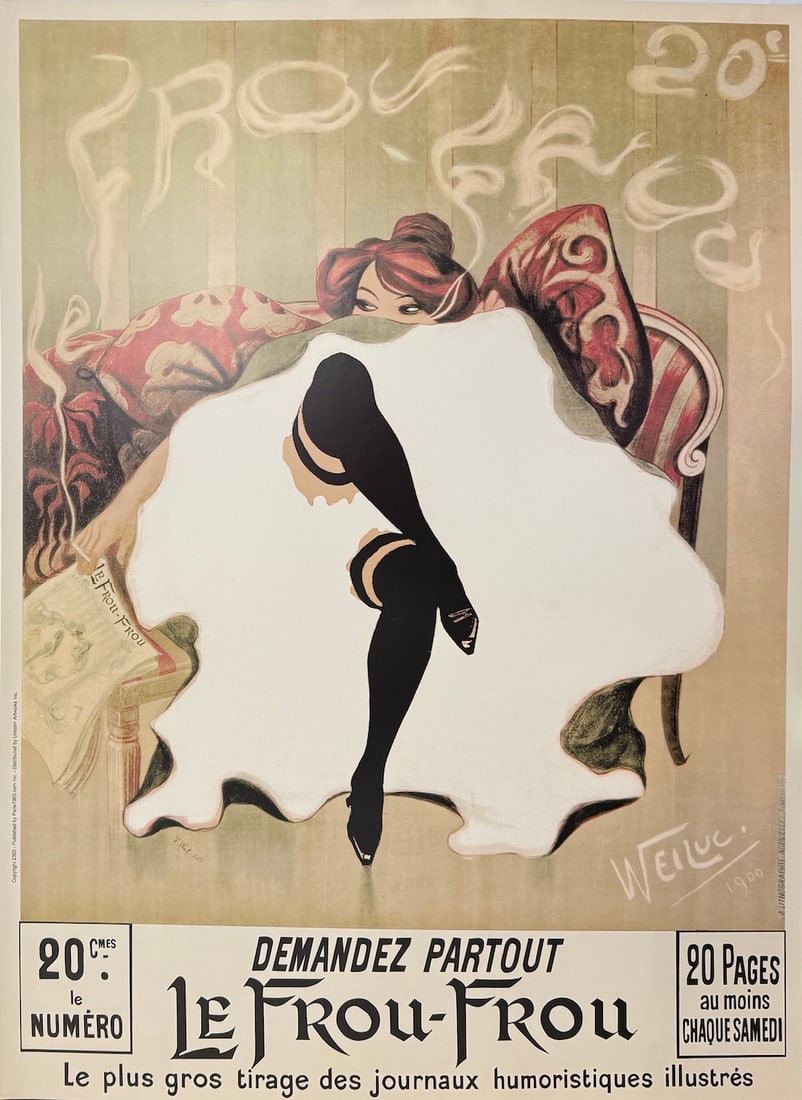 Lucien-Henri Weiluc - "Le Frou Frou" Vintage Overside Print (1 of 1)