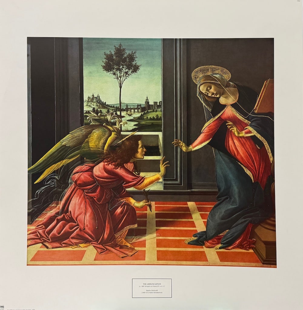 Sandro Botticelli - "The Annunciation" (1 of 1)