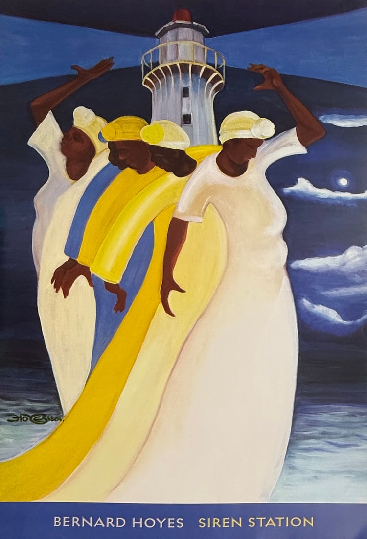 Bernard Hoyes - "Siren Station": Bernard Hoyes - "Siren Station". Reproduction Print. Circa 2010. 24 x 36. Excellent condition