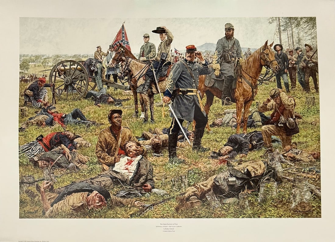 Bradley Schmehl - "The Grim Harvest Of War": Bradley Schmehl - "The Grim Harvest Of War". Reproduction Print. Circa 2002. 34 x 24. Excellent condition