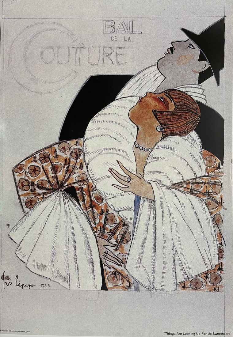 "Bal De La Couture" Vintage Advertising Poster (1 of 3)