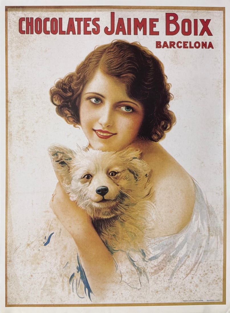 "Chocolates Jaime Boix" Vintage Advertising Poster (1 of 2)